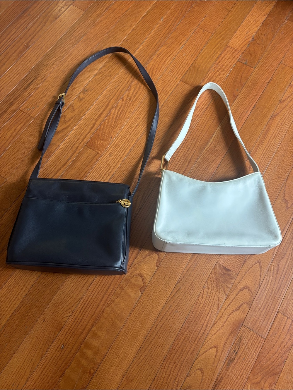 Giani Bernini Classic Women's Shoulder Bags- Black and White.